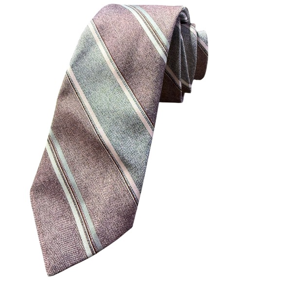 Vintage Millers‎ Striped Necktie Silk Blend Business Casual Professional - Picture 1 of 4